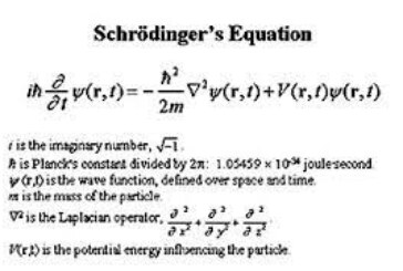 معادله شرودینگر و ساختار کوانتومی اوربیتال ها و اتم ها